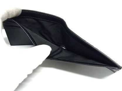 Gucci 625559 496085 GG Embossed Leather Bifold Wallet Card Holder Black Bn4356