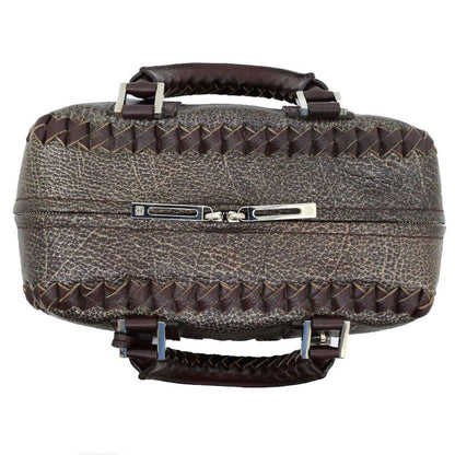 Loewe Amazona 28 Handbag Metallic Bronze Brown Silver-hardware Anagram