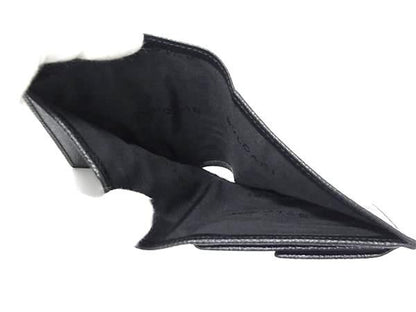 Bvlgari Leather Bifold Wallet Coin Purse Billfold Card Holder Men's Black