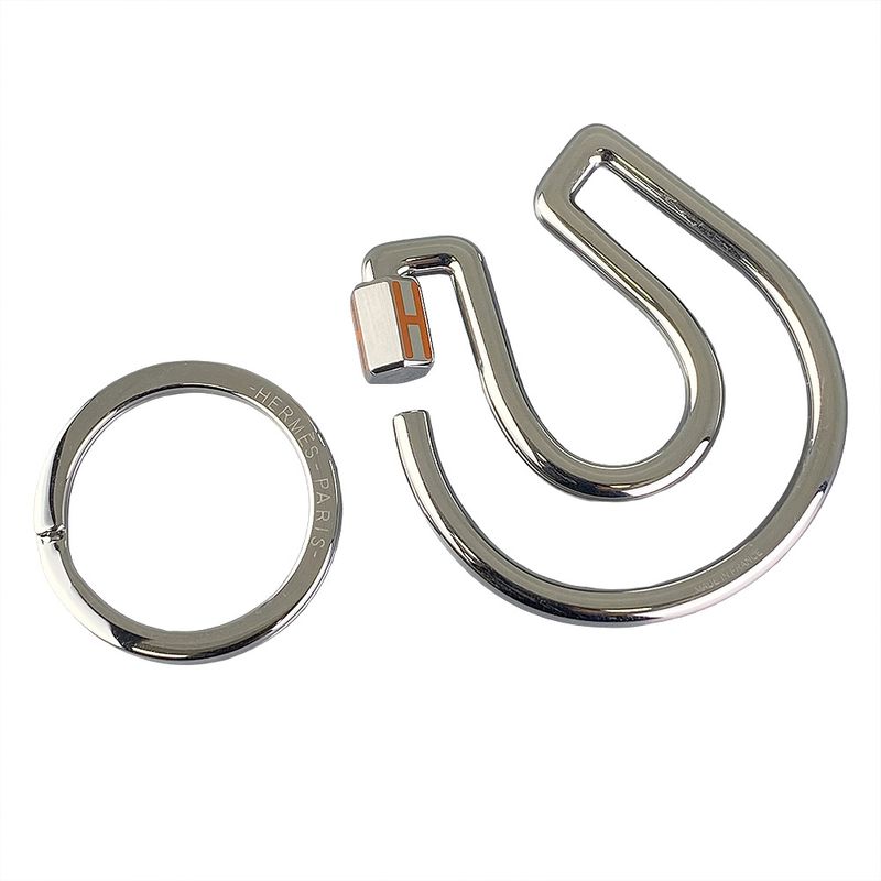 Hermes Faille A Cheval Key Ring