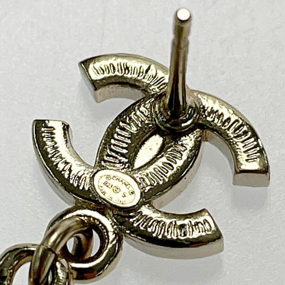 Chanel Perfume Bottle Swing Earrings Gold Coco Mark GP Rhinestone Fake