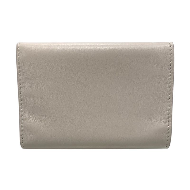 2973 Balenciaga Trifold Wallet 736730 Envelope Mini Wallet White with Box
