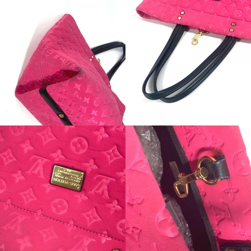Louis Vuitton Shoulder Bag Scuba MM M92802 Microfiber Pink