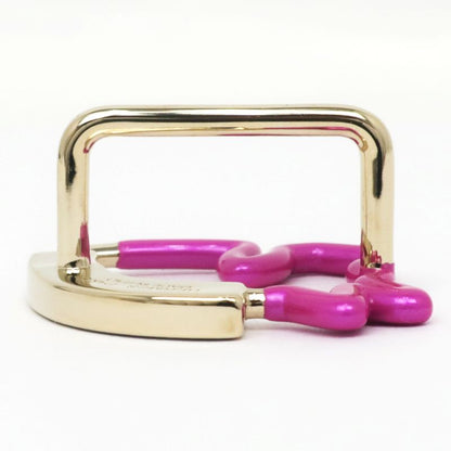 Hermes Scarf Ring Cheval Neon Cheval Pink Blue Gold Hardware Accessories