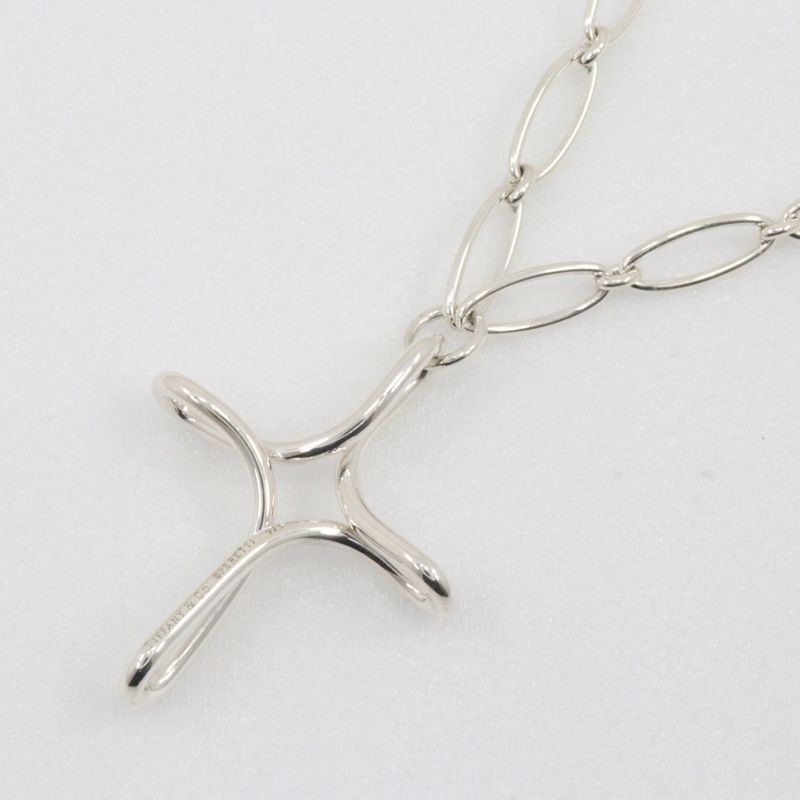 Tiffany & Co Large Infinity Cross Open Cross Elsa Peretti 925 Silver Ladies
