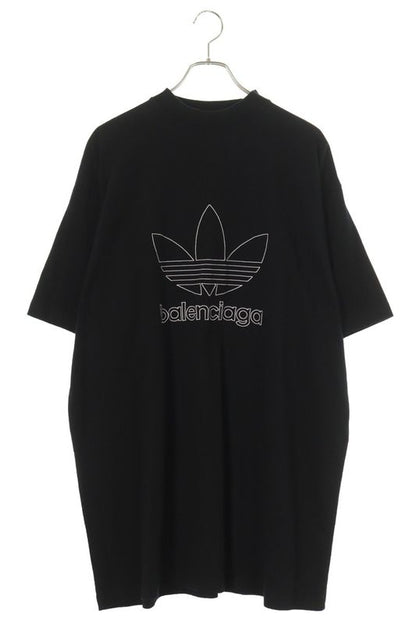 Balenciaga X Adidas 723976 Tnvn8 Logo Embroidery Oversized T-shirt Men 2