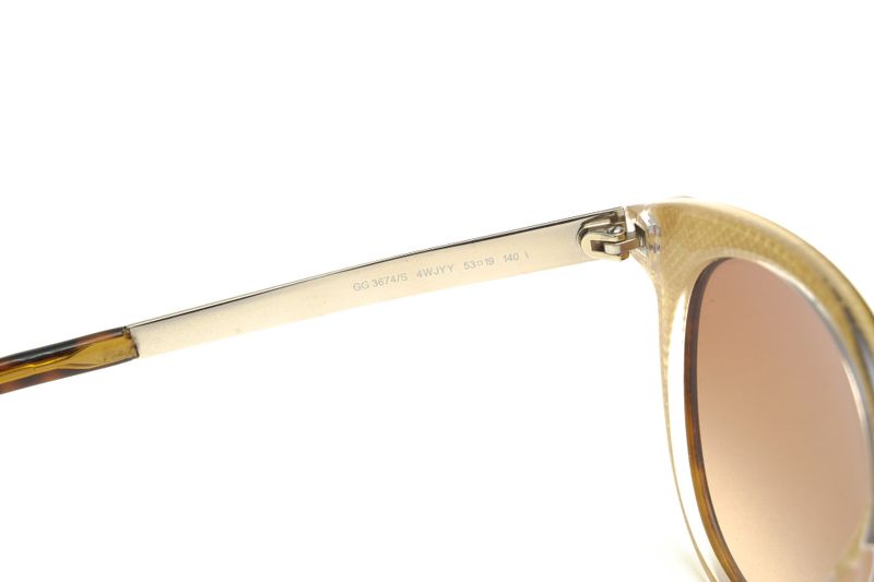 Gucci / Gucci Sunglass Es Glasses Ladies Women Plastic Brown Gg3674 S 4wjyy