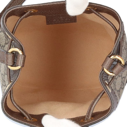 Gucci Mini Bucket Ophidia Shoulder Bag GG Supreme Canvas 550620 Beige Ladies