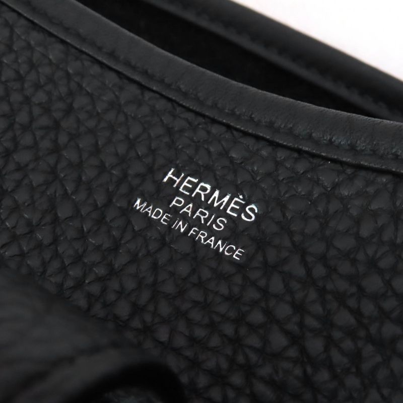 Hermes H056277ck89 Evelyn 3PM 29 Taurillon Clemence Silver Hardware Shoulder