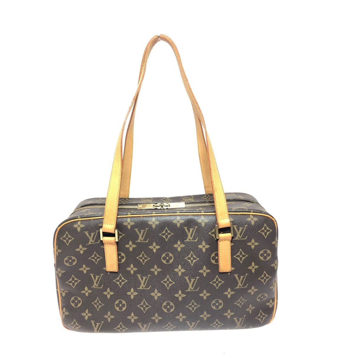 Louis Vuitton Women's Shoulder Bag Monogram Shite GM M51181 Brown