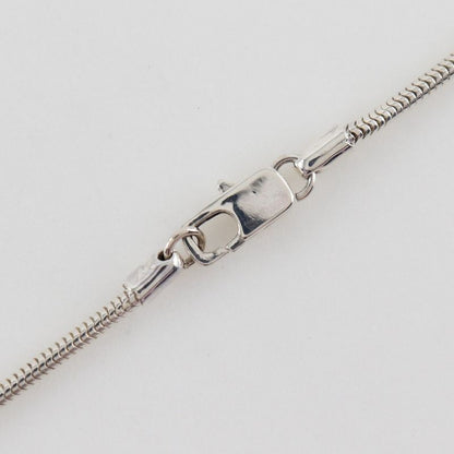 Chanel Icon NO.5 Clover Snake Chain Silver 925 Ladies 12.1g Necklace