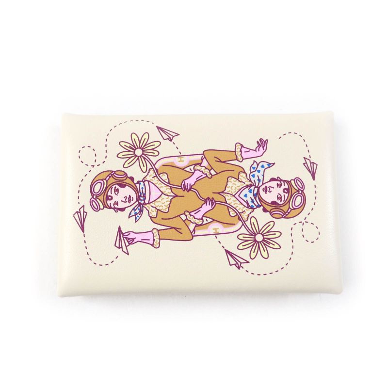 Hermes Calvi Aviatrice Nata Vorsluft Card Case Coin Case Stamped U With Box