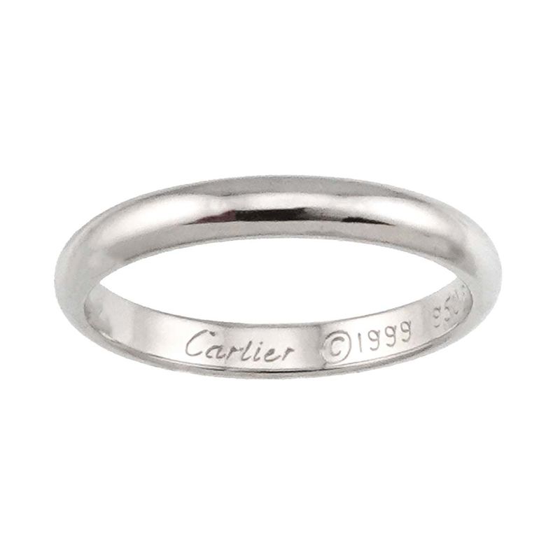 Cartier 1895 Classic #47 Ring Pt Width 25mm (010in) Platinum Ring Classic Ring