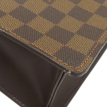 Louis Vuitton Venice PM Tote Bag Damier Canvas Damier Ebene Gold Hardware Brown