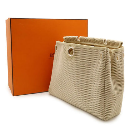 Hermes Herbag PM Handbag 2WAY Shoulder Bag Toile Officier Toile GM Leather