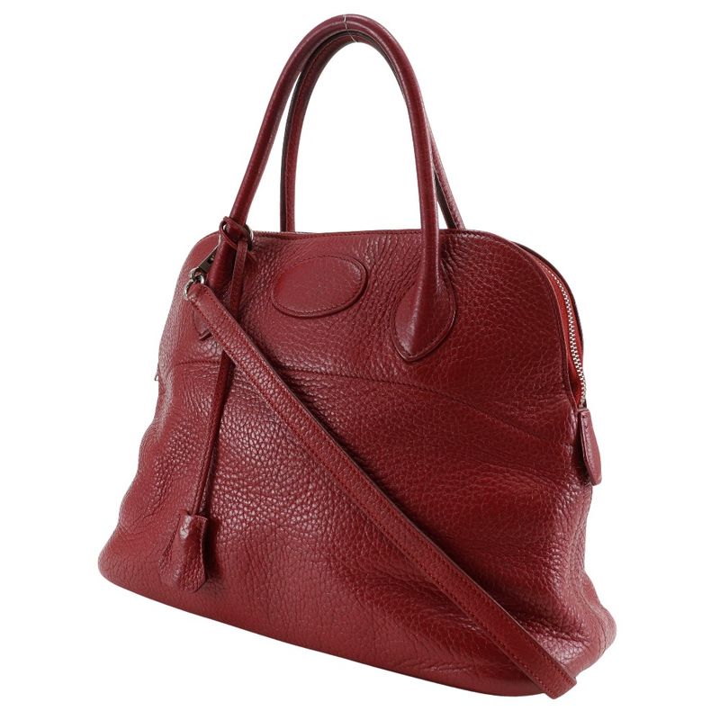 Hermes Bolide 31 2WAY Shoulder Ardennes Red/silver Hardware □N Ladies Handbag