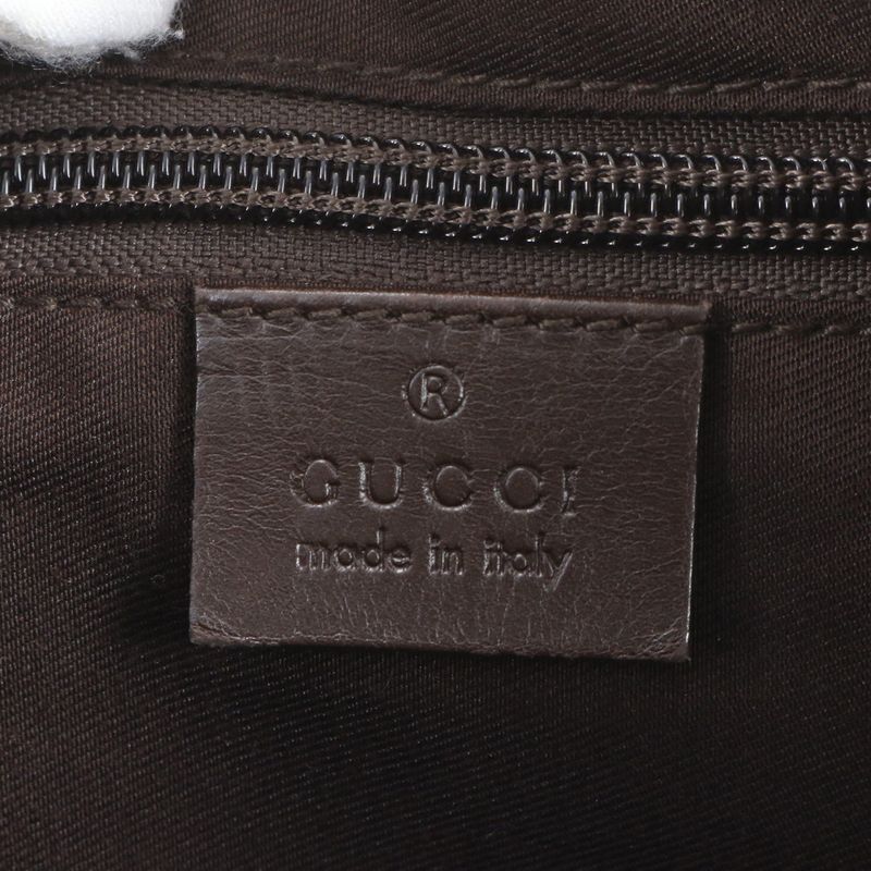 Gucci GG Canvas Perforated Leather Shoulder Bag Crossbody Messenger Business