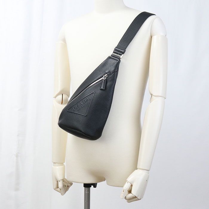 Prada One Shoulder Bag Vittero Dino Leather 2vz098 2BBE F0002 Body Bag Leather