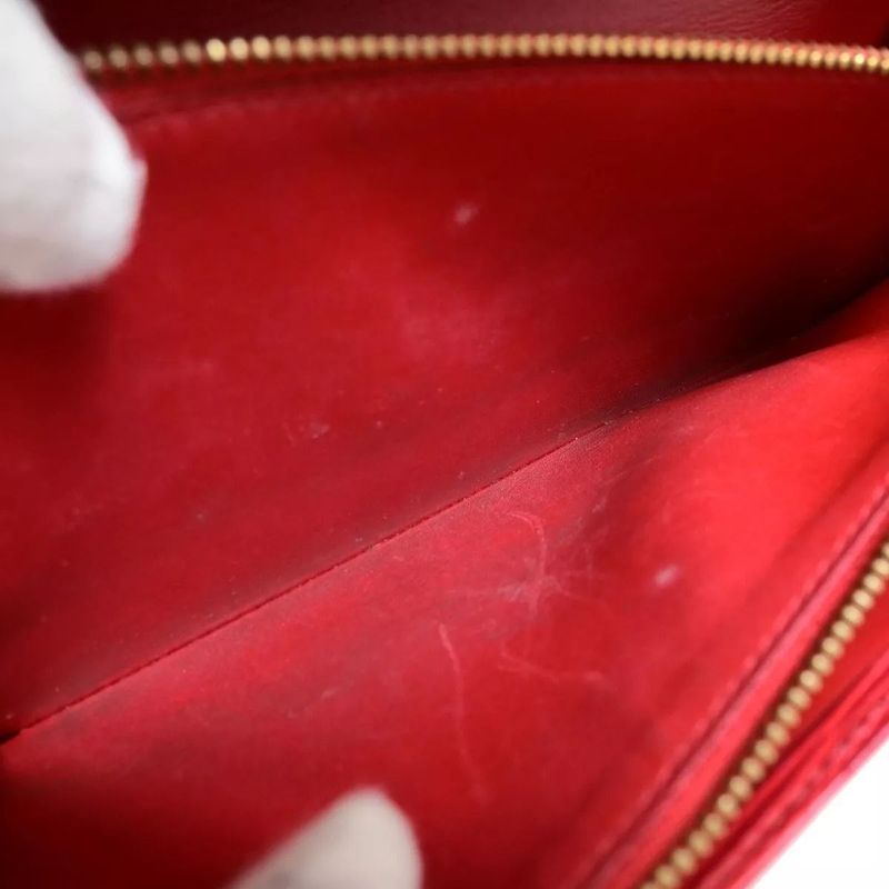 Louis Vuitton Long Wallet Epi Red Ruby Set Of Two 61ka294