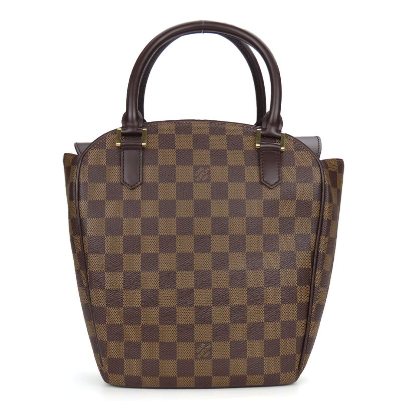 Louis Vuitton Handbags Sariasau N51284 Damier Ebène Brown Gold Hardware LV