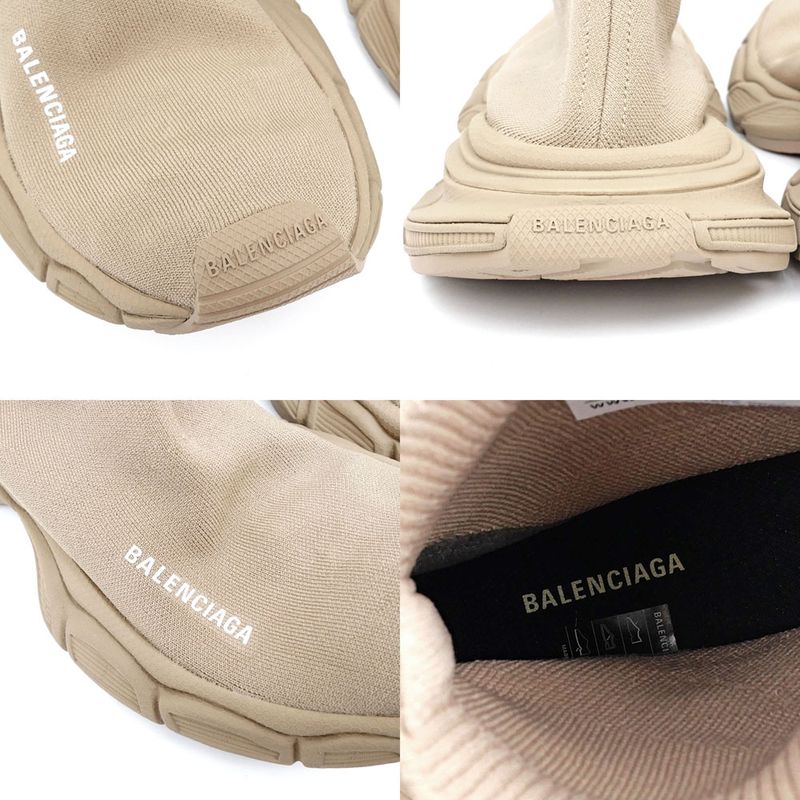 Balenciaga 3XL Knit Socks Sneakers - 758483 Beige Size 28.5 Men's Shoes