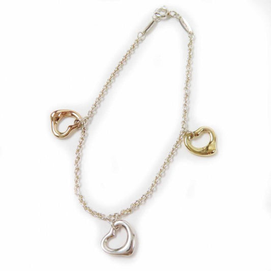 Tiffany & Co Triple Open Heart Bracelet Combination Sv925 750