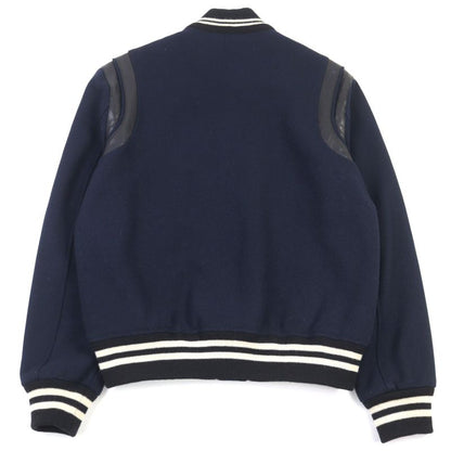 Saint Laurent Paris 14AW 354728 Wool Eddy Period Leather Switching Stajan Teddy