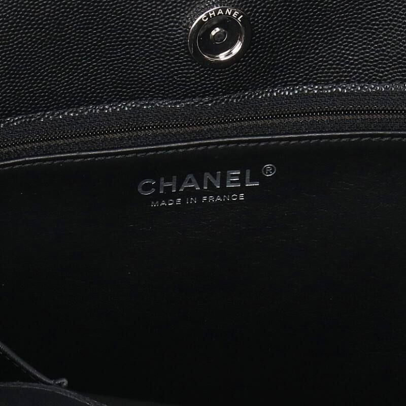 Chanel As4404 Caviar Skin Chain Shoulder Tote Bag Women