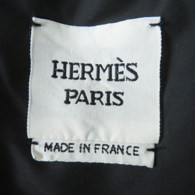 Hermes 23-24aw 3h0185da Serie Button Serie Rubber Patch Cotton Down Jacket
