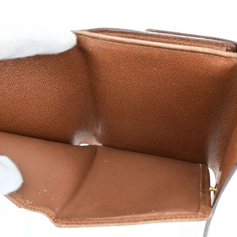 Louis Vuitton Wallet W Hook Compact Wallet Monogram Porte Monet Biécarte Cles