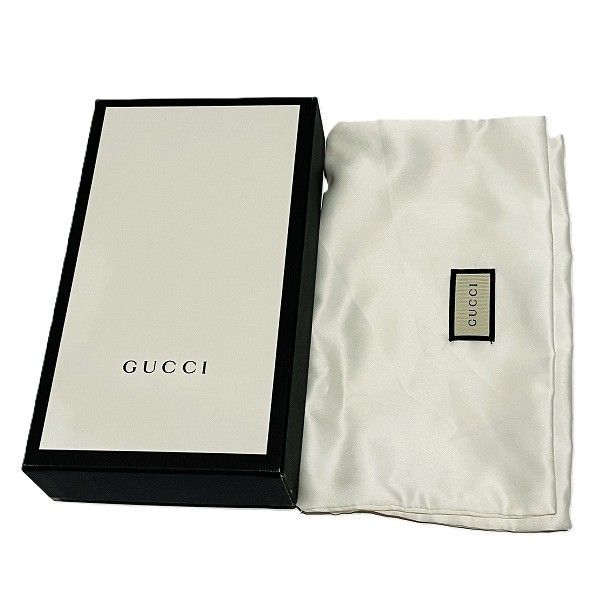Gucci 547080 Leather Billfold Long Wallet Bifold Wallet Men's