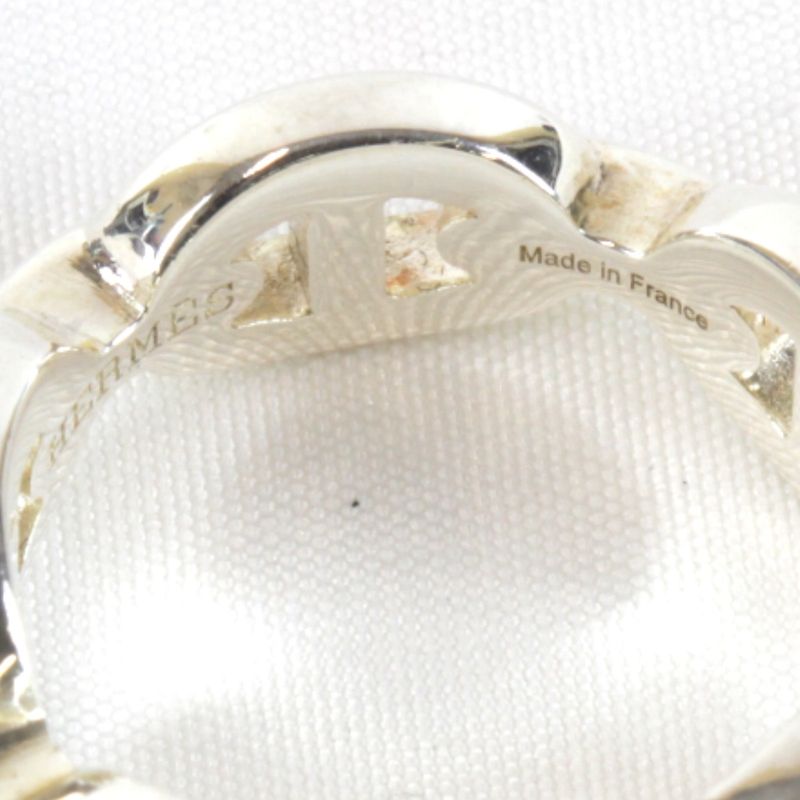 925 Silver Hermes Chaine D'ancre Ancienne Ring #51 Ring Size 11