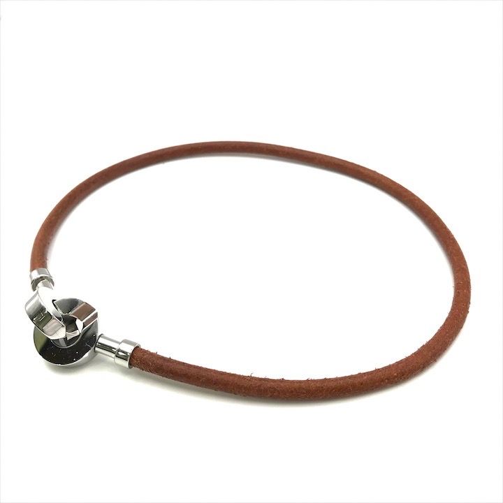 Hermes Leather Lancelot Choker Bracelet