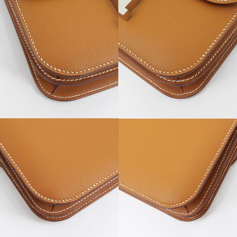 Hermes Constance Mini Miroire Gold K Engraved Epson Shoulder Bag Brown