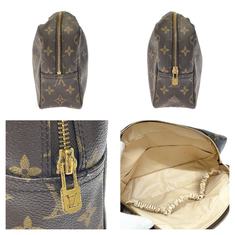 Louis Vuitton M47522 Monogram PVC Trousse Toilette 28 Brown 326427 Second Bag