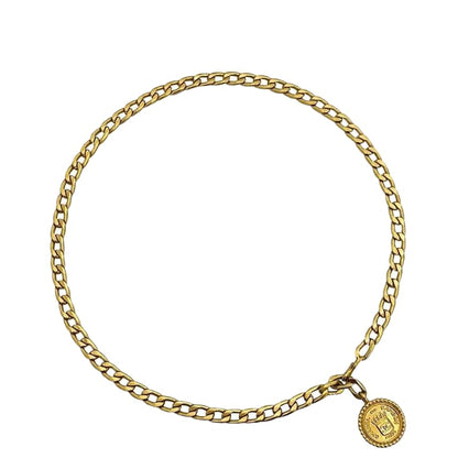 Chanel Chain Belt Gold Coco Mark Excellent Condition Coin GP Used
