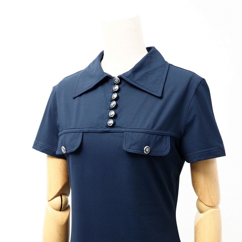 Fendi Vintage Dress Size 42 FF Double F Button Made In Italy 20240726 Ra0563