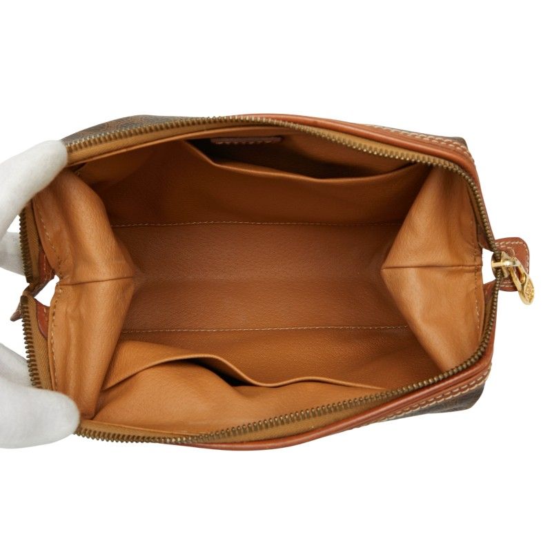 Celine Macadam Brown PVC Leather Women's Celine