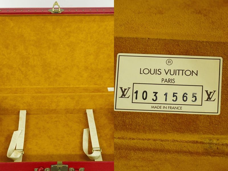 Authentic Louis Vuitton LV Arzeal 75 Epi Leather Trunk Travel Bag Handbag