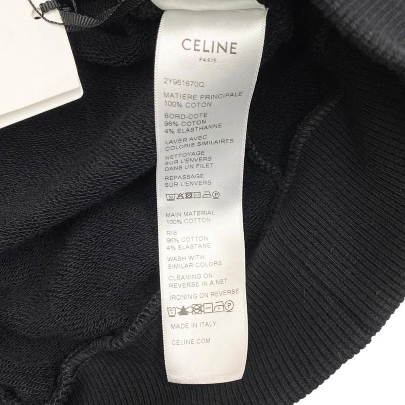 Celine Sweatshirt Studded Embroidered Loose Fit Hoodie 2y961670q Size M Logo