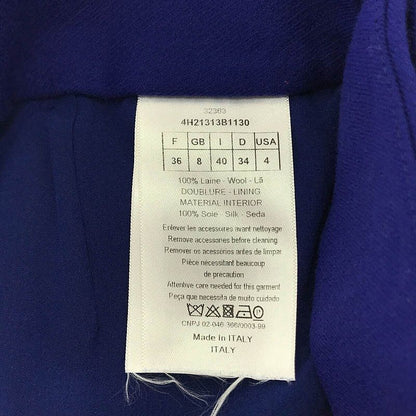 Christian DIOR - Wool Bijoux Button Skirt - 36 - Navy - Women's