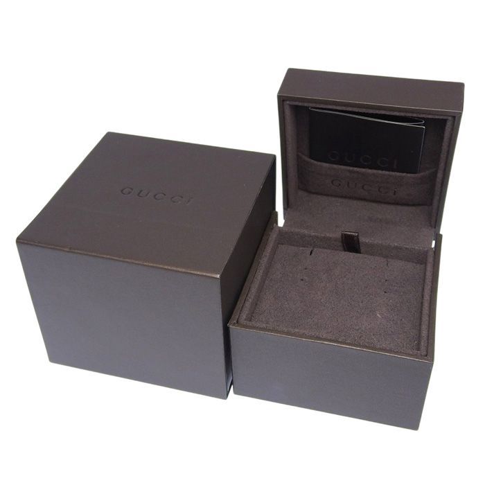 Gucci Icon GG Logo Hoop Earrings 18K White Gold 750 White Gold Earring Accessori