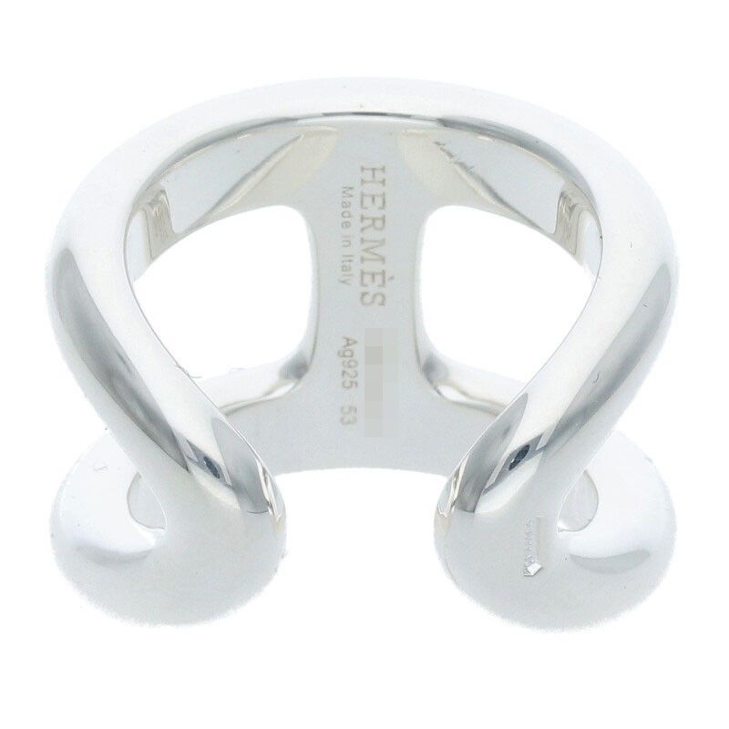 Hermes Osmose GM Osmose GM Silver Ring Men's 53 13