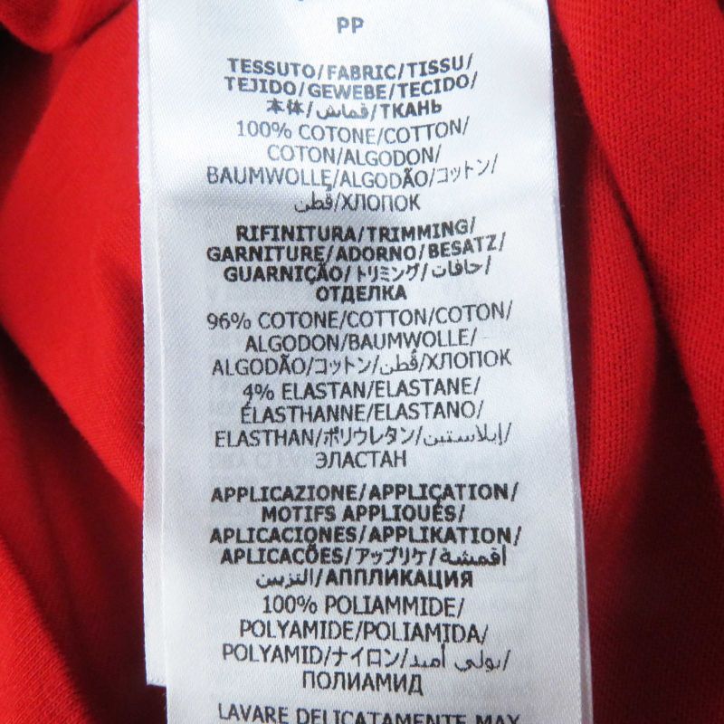 Gucci Adidas 693537 Cotton T-shirt Dress / Long Sleeve Dress Red White XS Made