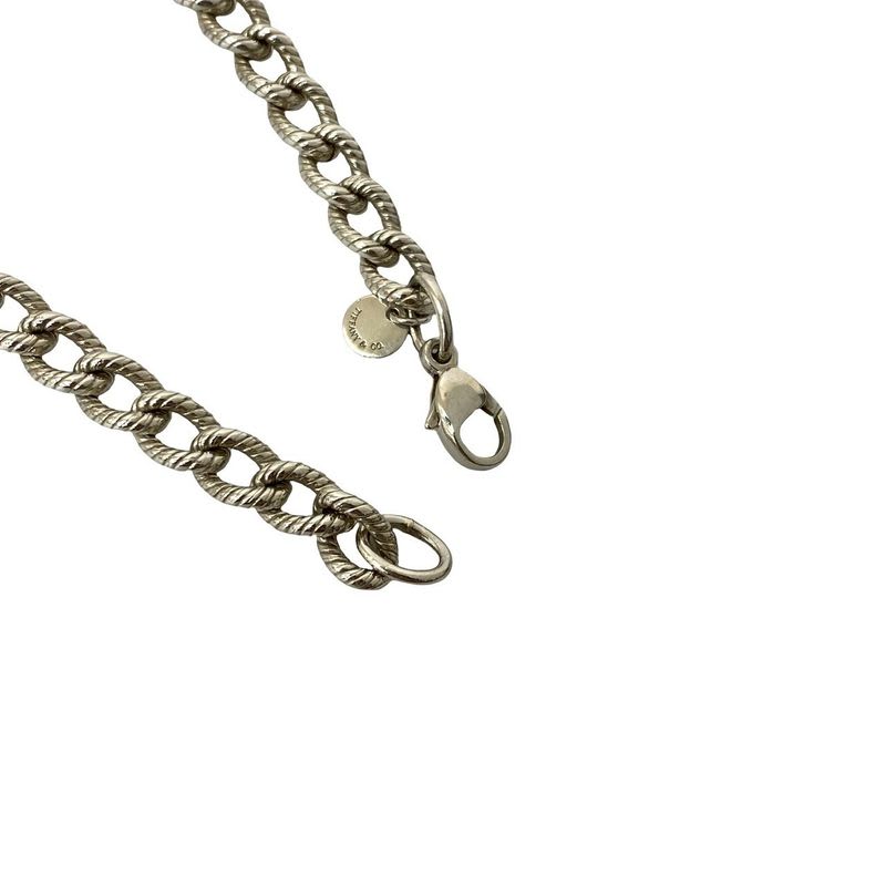 Tiffany & Co Twisted Rope Silver 925 Bracelet Chain Bangle