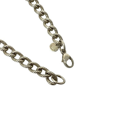 Tiffany & Co Twisted Rope Silver 925 Bracelet Chain Bangle
