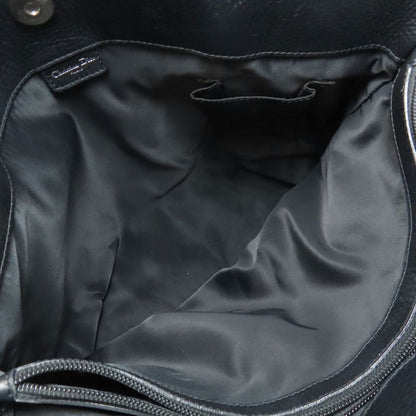 Christian DIOR Trotter Pattern Handbag Canvas Women