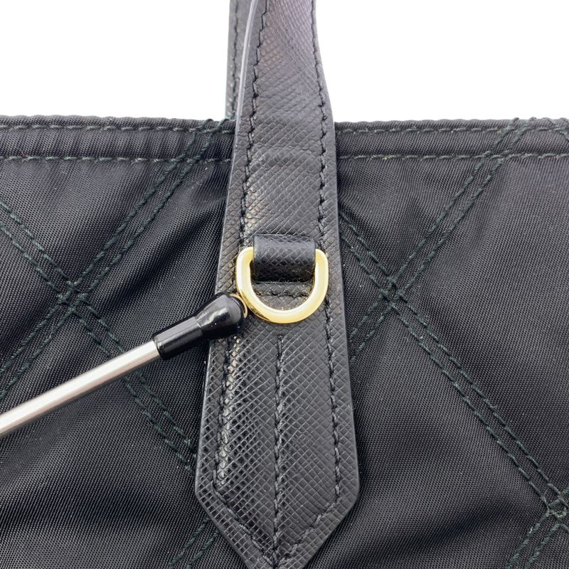 Prada - Nylon Quilted Tote Bag - Black - Women