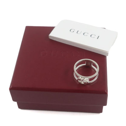  Gucci 797031 Interlocking G Wide Ring Ag925 Current Item Rings Silver 18 Size