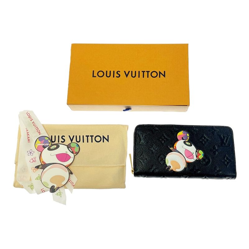 Louis Vuitton M14160 Empreinte × Takashi Murakami Panda Zippy Wallet 395928